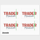 Trader Mindset – Discipline Focused Trading Rechthoekige Sticker (Vel)
