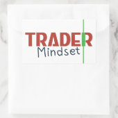 Trader Mindset – Discipline Focused Trading Rechthoekige Sticker (Tas)