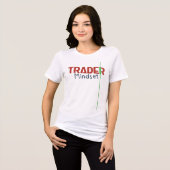 Trader Mindset – Discipline Focused Trading Tri-Blend Shirt (Voorkant volledig)