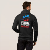 Trader motivation | Bull | Discipline Hoodie (Achterkant volledig)