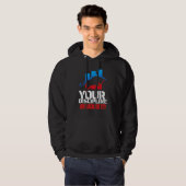 Trader motivation | Bull | Discipline Hoodie (Voorkant volledig)