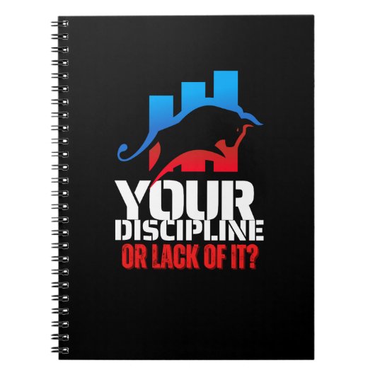Trader motivation | Bull | Discipline Notitieboek (Voorkant)