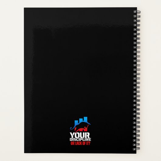 Trader motivation | Bull | Discipline Planner (Achterkant)