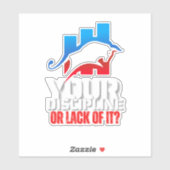 Trader motivation | Bull | Discipline Sticker (Vel)