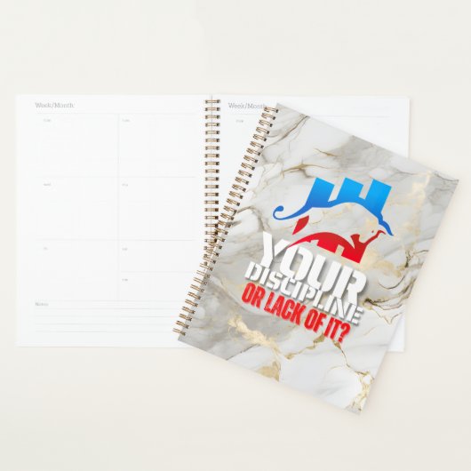 Trader motivation | Bull n Marble | Discipline Planner (Display)