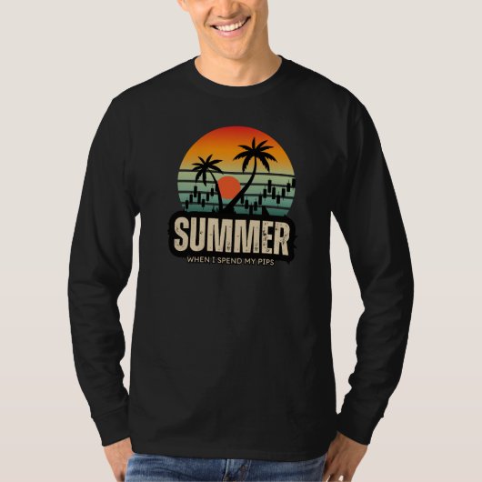 Trader ontwerp | Zomer | Grappig T-shirt (Voorkant)