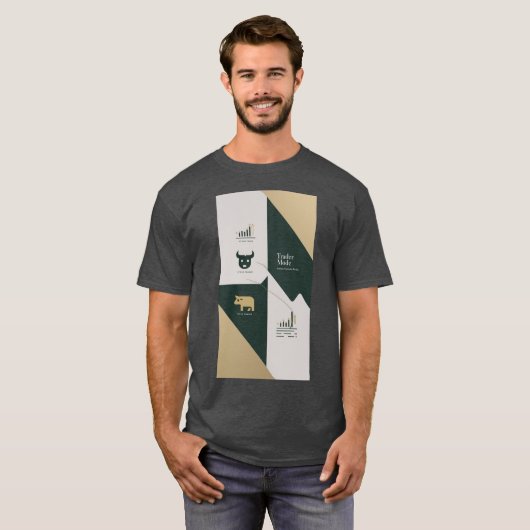 Trader Vibes - Kaarsen, Koffie & Chaos T-shirt (Voorkant volledig)