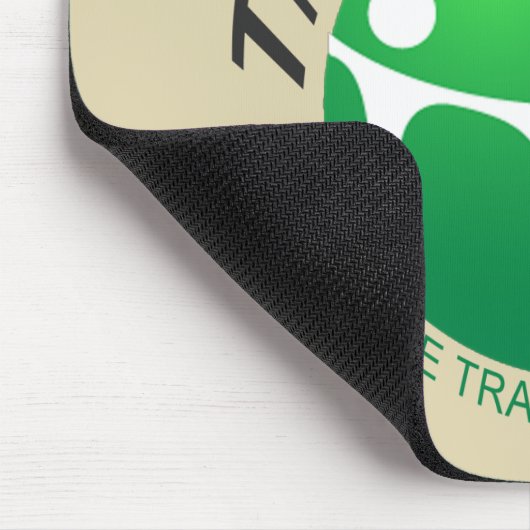 TraderPlanet.com mousepad met "warped" logo Muismat (Hoek)