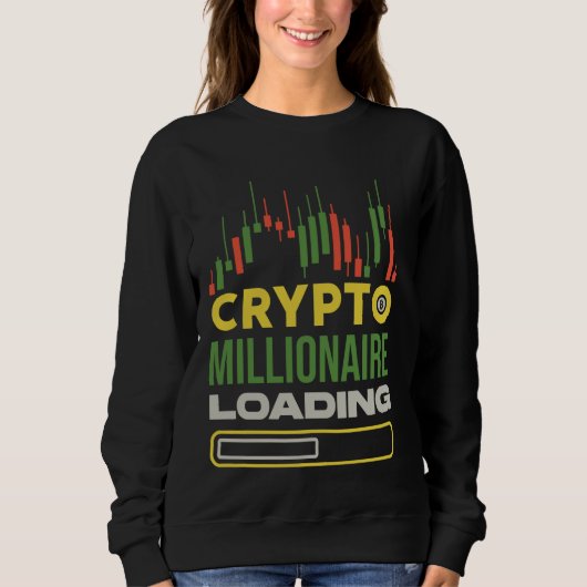 Traders Grappig Crypto Millionaire Loading - Dagta Trui (Voorkant)