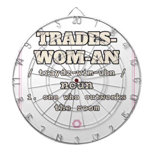 Trades-Wom-An — Dartbord (Voorkant)