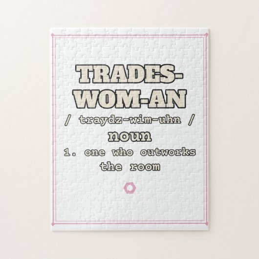 Trades-Wom-An — Puzzel (Verticaal)