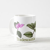 Tradescantia cup 2 koffiemok (Voorkant links)