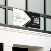 Tradeshow Display Signage QR-code Upload uw Logo Spandoek (Buitenkant Gebouw)