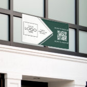 Tradeshow Display Signage QR-code Upload uw Logo Spandoek (Buitenkant Gebouw)