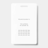 Tradesman Photo ID Vaccine QR Code Blue Badge (Achterkant)