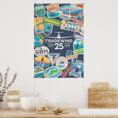 Tradewind 25ste Verjaardag Verticale Poster (Keuken)