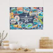 Tradewind 25th Anniversary Horizontale Poster (Keuken)