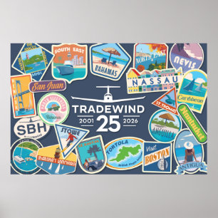 Tradewind 25th Anniversary Horizontale Poster