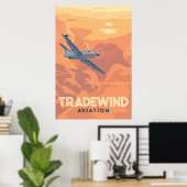 Tradewind Aviation Poster (Thuiskantoor)