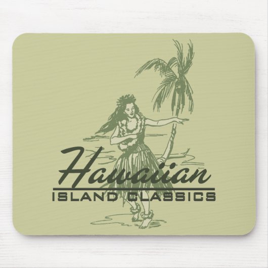 Tradewinds Hawaiian Island Hula Girl Bright Muismat (Voorkant)