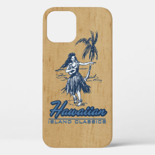 Tradewinds Hawaiian Island Hula Girl Faux Wood Case-Mate iPhone Case