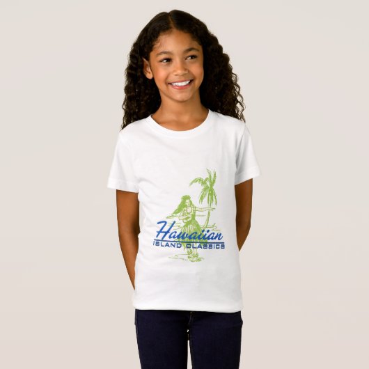 Tradewinds Hawaiian Island Hula Girl T-shirt (Voorkant volledig)