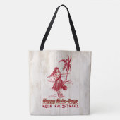 Tradewinds Holiday Hawaiian Hula Girl Beach Tote Bag (Voorkant)