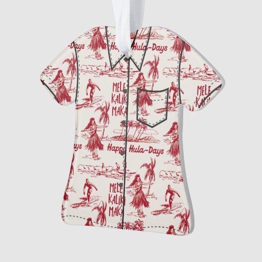 Tradewinds Holiday Hawaiian Hula Girl Ornament (voorkant)