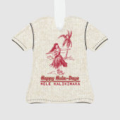 Tradewinds Holiday Hawaiian Hula Girl Ornament (achterkant)