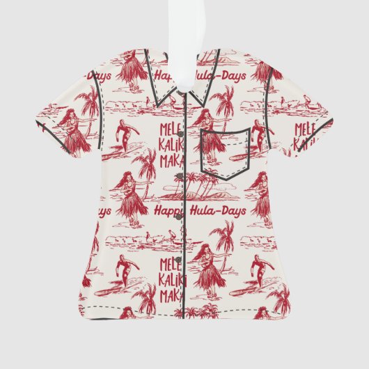 Tradewinds Holiday Hawaiian Hula Girl Ornament (voorkant)