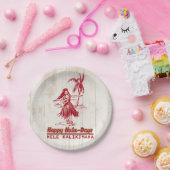 Tradewinds Holiday Hawaiian Hula Girl Papieren Bordje (Feest)