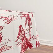 Tradewinds Holiday Hawaiian Hula Girl Toile Tafelkleed (Voorbeeld)