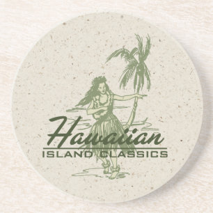 Tradewinds Hula Girl Hawaiian Tiki Bar Onderzetter