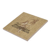 Tradewinds Hula Girl Hawaiian Tile Trivet Tegeltje (Zijkant)