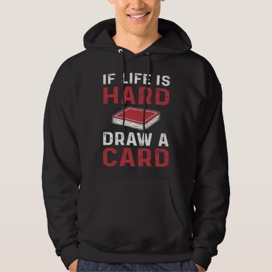 Trading Card Game Draw A Card Collector Playing Ca Hoodie (Voorkant)