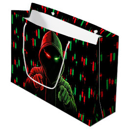 Trading Chart Patroon Streetwear Rood Groene Kaars Groot Cadeauzakje