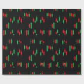 Trading Chart Pattern Streetwear Red Green Candle Cadeaupapier (Vlak)