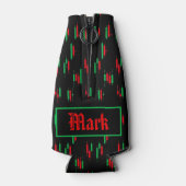 Trading Chart Pattern Streetwear Red Green Candle Flesjeskoeler (Achterkant)