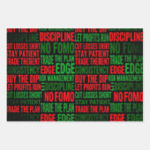 Trading Chart Pattern Streetwear Red Green Candle Inpakpapier Vel (Voorkant 3)