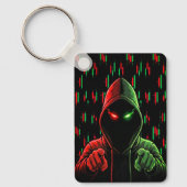 Trading Chart Pattern Streetwear Red Green Candle Sleutelhanger (Voorkant)