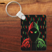 Trading Chart Pattern Streetwear Red Green Candle Sleutelhanger (Voorkant)