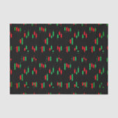 Trading Chart Pattern Streetwear Red Green Candle Tissuepapier (Voorkant)