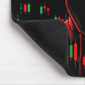 Trading Chartpatroon Streetwear Rood Groene Kaars Muismat (Hoek)