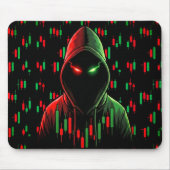 Trading Chartpatroon Streetwear Rood Groene Kaars Muismat (Voorkant)