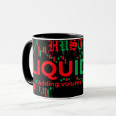 Trading Grafiekpatroon Streetwear Rood Groene Kaar Mok (Voorkant links)
