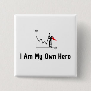Trading Hero Vierkante Button 5,1 Cm