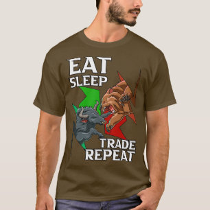 Trading Market Trend Bull Beer Forex Cryptocurrenc T-shirt