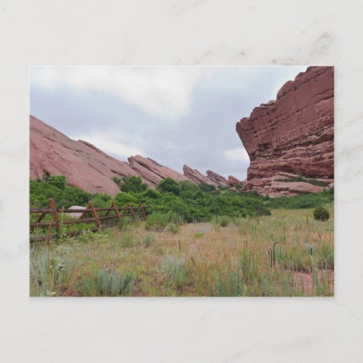 Trading Post Trail Rock Landmarks Briefkaart (Voorkant)