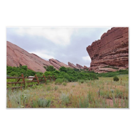 Trading Post Trail Rock Landmarks Foto Afdruk (Voorkant)