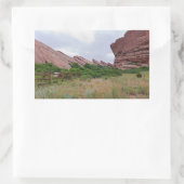 Trading Post Trail Rock Landmarks Rechthoekige Sticker (Tas)